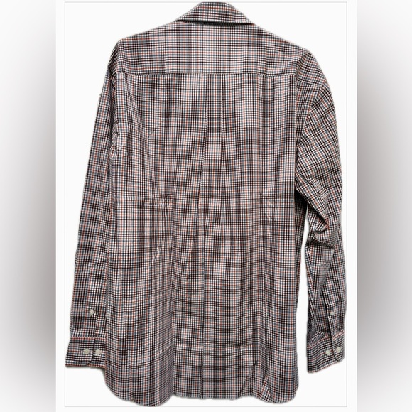 Jos A Bank Tailored Fit Shirt L NWT Cotton Blend Plaid Button-Up - Picture 5 of 5